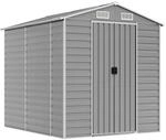 vidaXL Ger&auml;tehaus Hellgrau 191x215x198 cm Verzinkter Stahl 1843980