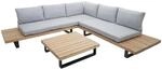 MCW Garten-Garnitur H54 2er-Set Hellbraun Polster Hellgrau