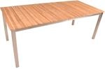 Garden Pleasure Gartentisch DALLAS Rechteckig Holz Grau 90 cm x 200 cm