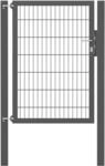 Einzeltor Flexo Plus 100 cm x 140 cm Pfosten 80 cm x 80 cm Anthrazit