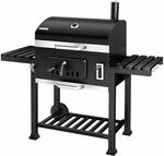 KESSER Holzkohlegrill Grillwagen mit Deckel Gr&ouml;&szlig;e XL Farbe Schwarz mit Set