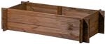 Dobar Steck-Hochbeet Massivholz 117 cm x 58,5 cm x 27,5 cm Dunkelbraun FSC&reg;