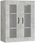 vidaXL H&auml;ngeschrank Betongrau 69,5x34x90 cm 812289