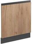 Vicco Frontblende R-Line Goldkraft Eiche/Anthrazit 60 cm J-Shape ohne Arbeitsplatte