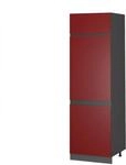 Vicco K&uuml;hlumbauschrank R-Line Hochschrank f&uuml;r die K&uuml;che Rot/Anthrazit 60 cm