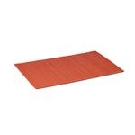 Relaxdays Tischset 6er Set Bambus Rot Rutschhemmend 45 cm x 30 cm