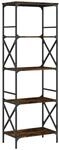vidaXL B&uuml;cherregal 5 B&ouml;den R&auml;uchereiche 59x35x171 cm Holzwerkstoff