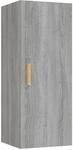 vidaXL Wandschrank Grau Sonoma 34,5x34x90 cm Holzwerkstoff 817439