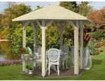 Skan Holz Pavillon Nancy 1 Leimholz 360 cm x 312 cm Natur