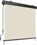 KESSER Senkrechtmarkise mit Handkurbel Gr&ouml;&szlig;e 160 x 250 cm Beige