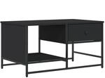 vidaXL Couchtisch Schwarz 85,5x51x45 cm Holzwerkstoff