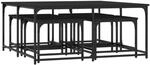 vidaXL Satztische 5 Stk. Schwarz Holzwerkstoff