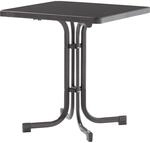Sieger Klapptisch Quadratisch Eisengrau 70 cm x 70 cm