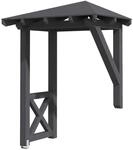 Skan Holz Haust&uuml;r-Vordach Wesel 3 Schiefergrau,asiert 188 cm x 126 cm