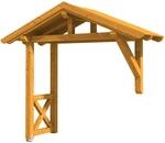 Skan Holz Haust&uuml;r-Vordach Stralsund 3 Eiche hell,asiert 289 cm x 116 cm
