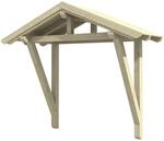 Skan Holz Haust&uuml;r-Vordach Stralsund 2 Natur 289 cm x 116 cm
