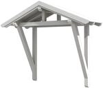 Skan Holz Haust&uuml;r-Vordach Stralsund 2 Wei&szlig;,asiert 289 cm x 116 cm