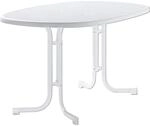 Sieger Klapptisch Rechteckig Wei&szlig; 90 cm x 140 cm