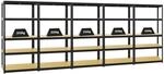 PROREGAL Mega Deal 5x Schwerlastregal Slim Elephant S HxBxT 180 x 90 x 45 cm 5...