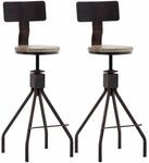 CLP 2er Set Barhocker Elko Bronze