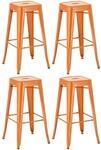 CLP 4er Set Barhocker Joshua Orange