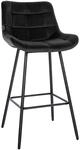 CLP Barhocker Weston schwarz/Samt