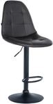 CLP Barhocker Elmore Kunstleder Metall Matt Schwarz/Schwarz