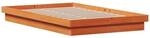 vidaXL Massivholzbett mit LED-Beleuchtung Wachsbraun 120x200 cm Kiefer 844413