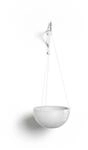 Ecopots Pflanztopf Brussels H&auml;ngend Wei&szlig; 26,5 cm x 13 cm