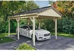 Skan Holz Carport Fichtelberg 317 cm x 566 cm Dachlattung Natur