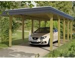 Skan Holz Carport Spreewald 345 cm x 741 cm schwarze Blende