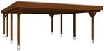 Skan Holz Carport Spessart 611 x 846 cm Nuss