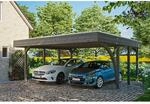 Friesland Carport Set 7 Schiefergrau 557 x 555 cm