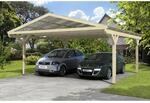 Skan Holz Satteldach-Carport Westerwald 570 cm x 648 cm gerade Kopfb&auml;nder
