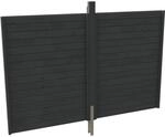 Skan Holz R&uuml;ckwand Profilschalung 291 cm x 200 cm Schiefergrau