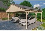 Skan Holz Carport Fichtelberg 618 cm x 566 cm Dachlattung Natur