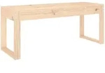 VidaXL Gartenbank 110x38x45 cm Massivholz Kiefer VidaXL Gartenbank 110x38x45 cm Massivholz Kiefer