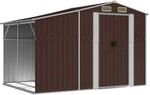 vidaXL Ger&auml;tehaus Braun 277x192,5x179 cm Verzinkter Stahl 1848812