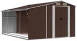 vidaXL Ger&auml;tehaus Braun 277x365,5x179 cm Verzinkter Stahl 1848810
