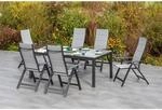 Merxx Gartenm&ouml;bel-Set Florenz 7-teilig Semi Ausziehtisch