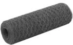 vidaXL Drahtzaun Stahl mit PVC-Beschichtung 25x0,5 m Grau 143275