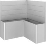 Biohort Sichtschutz zu Belvedere L150 2Stk ohne Acrylglas Silber-Metallic