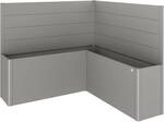 Biohort Sichtschutz zu Belvedere L200 2Stk ohne Acrylglas Dunkelgrau-Metallic
