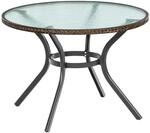 Merxx Ravenna Gartentisch Rund &Oslash; 100 cm Graphit-Schoko