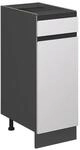 Vicco K&uuml;chenunterschrank R-Line Wei&szlig;/Anthrazit 30 cm J-Shape ohne Arbeitsplatte