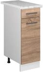Vicco K&uuml;chenunterschrank R-Line Schubladenschrank f&uuml;r die K&uuml;che Sonoma/Wei&szlig;...
