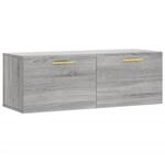 vidaXL Wandschrank Grau Sonoma 100x36,5x35 cm Holzwerkstoff Modell 3
