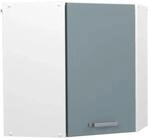 Vicco Eckh&auml;ngeschrank R-Line K&uuml;chen-Eckschrank Blau-Grau Wei&szlig; 57 cm