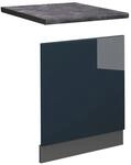 Vicco Frontblende Fame-Line Geschirrsp&uuml;ler Frontt&uuml;r Dunkelblau Hochglanz 60...