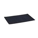 Relaxdays Tischset 6er Set Bambus Schwarz Rutschhemmend 45 cm x 30 cm
